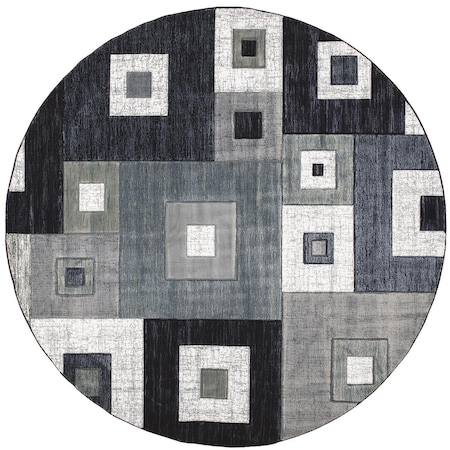 United Weavers Of America 7 ft. 10 in. Bristol Cicero Navy Round Rug 2050 10264 88R
